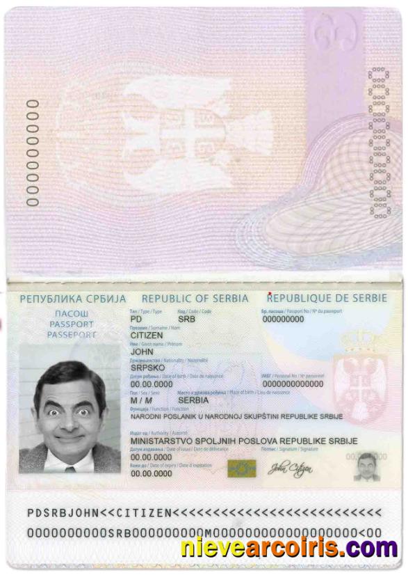 Serbia passport 2016 – present